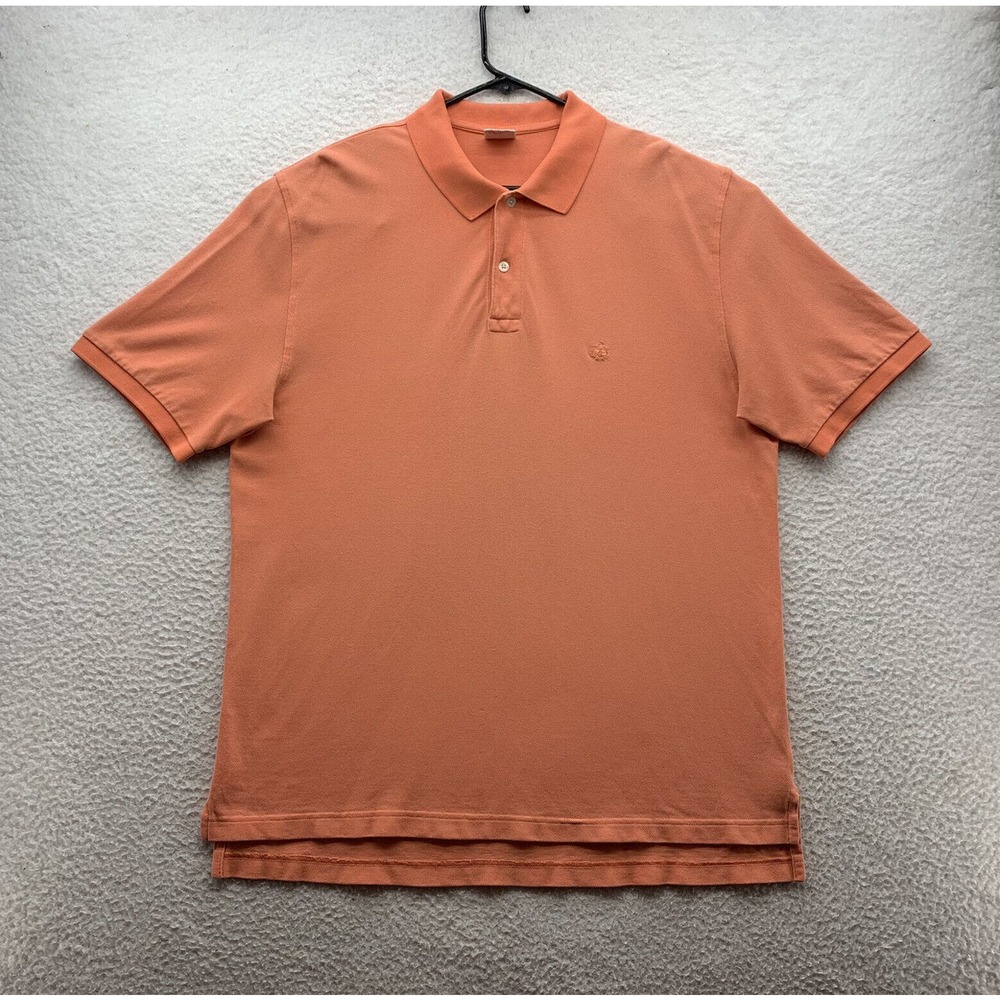 VTG Brooks Brothers Performance Polo Shirt Mens XL X-Large‎ Orange Preppy Dad
